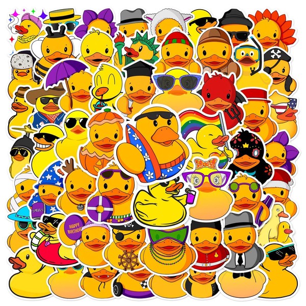 Cute Little Duck Sticker Set 50 Pieces Cute Decoration for
