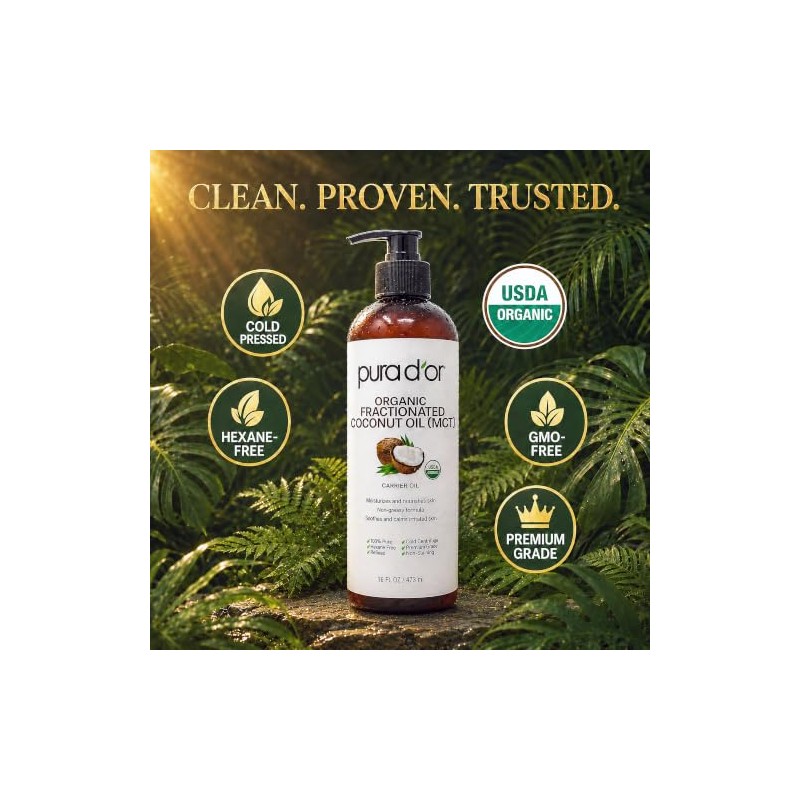 Organic Fractionated Coconut Oil