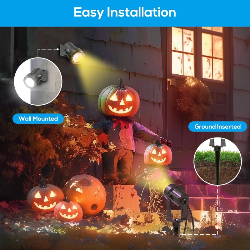 ZYAN Low Voltage Landscape Spotlights LED Landscape Lighting with Sensor,