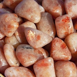 Pachamama Essentials Sunstone Tumbled Stone - Healing Stone (1)