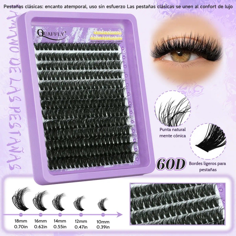 Kit De Extensiones De Pestañas De Paquete De Cuatro 1040pcs