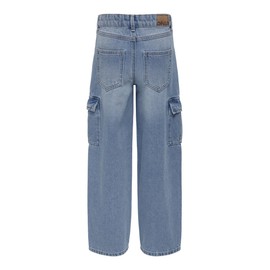 ONLY Girl Carrot KOGHARMONY Wide Leg Jeans, Light blue (light blue denim)