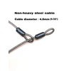 LORADAR 4mm Thick（5/32"） 7FT,15FT,30FT Braided Steel Coated Thin Security Cable