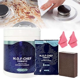 Lovejdrsiey Lovejdrsiey M.O.F. Chef Cleaning Powder, Mof Chef Cleaner Powder, M.O.F-Chef Protective Kitchen Cleaner, Heavy Kitchen Duty Degreaser, Powerful Kitchen All-Purpose Powder Cleaner (500g+50g)