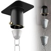 FOROIRON 4 Pack Rain Chain Adapter for Gutter Rain Chain