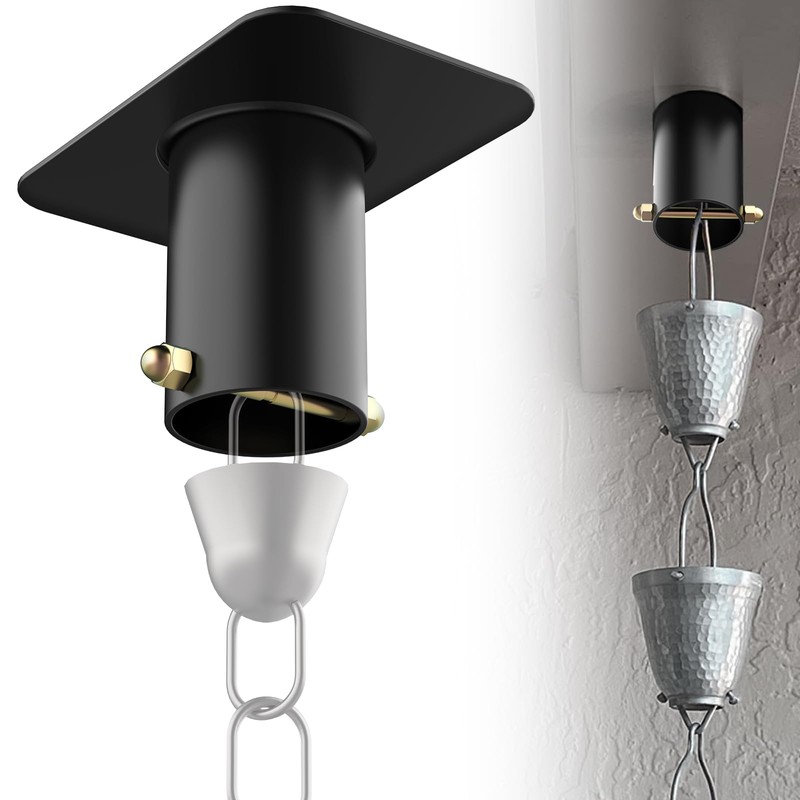 FOROIRON 4 Pack Rain Chain Adapter for Gutter Rain Chain