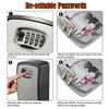 Extra Large Key Storage Security Lock,V-Resourcing Sturdy Wall Mounted Outdoor,
