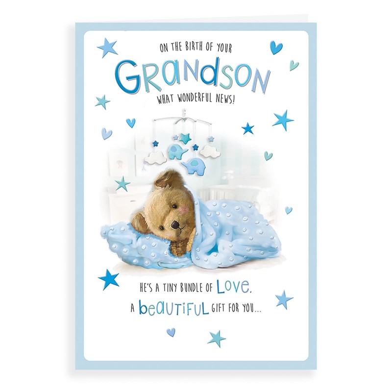 Regal Publishing Cute Baby Card Birth Of Grandson - 9