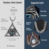 bahamut Mens Skull Evil Eye Necklace for Men Women Amulet