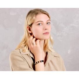 Handmade Baltic Amber Mosaics Bracelet, Adjustable, Unisex (Multi tones)