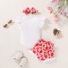 Tiny Cutey Newborn Infant Baby Girl Clothes Romper Floral Shorts