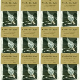 Pack of 12 6 Watt Large Candle-lite Light Bulbs