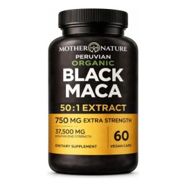 Black Maca Root 50:1 Extract 37,500 Mg 60 Cápsulas
