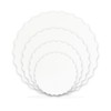 qiqee Matte White 8 Inch Wave Cake Boards Round 50-Packs