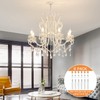 Helunsi 6 Set E12 Adjustable Candelabra Socket, Chandelier Fixture Sockets