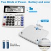 Desk Calculator 12 Digit Extra Large 4.3-Inch LCD Display, Two