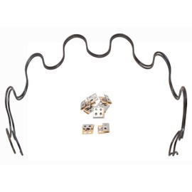 House2Home 31" Sofa Upholstery Spring Replacement, 2pk Repair Kit for Furniture Chair Couch, Includes Clips and Instructions