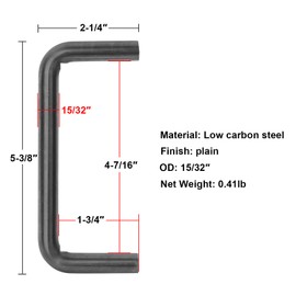 6 Pack Weld-On Gate Latch Catch Bars