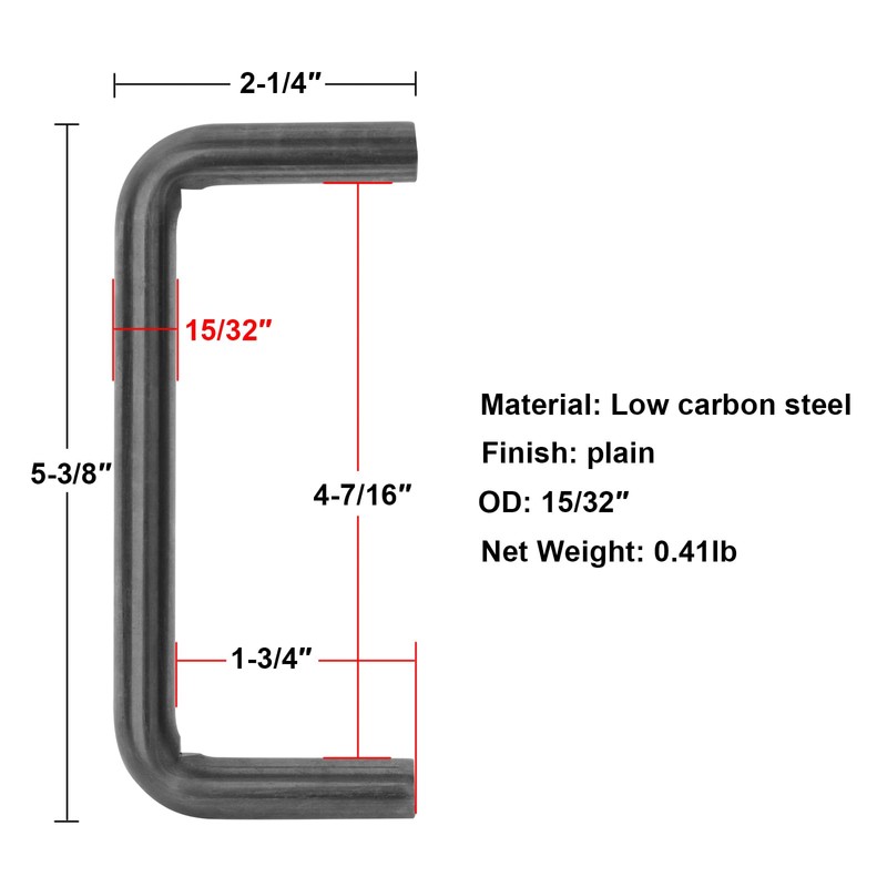 6 Pack Weld-On Gate Latch Catch Bars