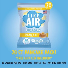Pancake Puffcorn Single Serve  - 20 bags - Like Air Puffcorn