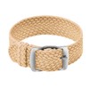 ULLCHRO Unisex Perlon Nylon Bracelet with Stainless Steel Silver Buckle,