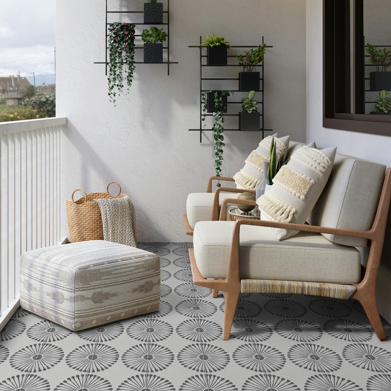 INNO STICKERS 16-Sheet Peel and Stick Floor and Wall Tile,