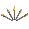 NordWolf 5-Piece Rotary Burr Carving Rasp Files Set, with 1/4"