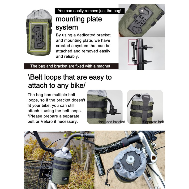 GORIX Bike Drink Holder Shoulder Bag Pouch Bottle 2way Road