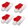 VEYLIN 4 Pieces Father Christmas Hat Red Santa Hats for