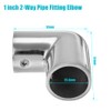 Handrail 2-Way Pipe Fitting Elbow,AICWIOO 90 Degree Pipe Connector 316