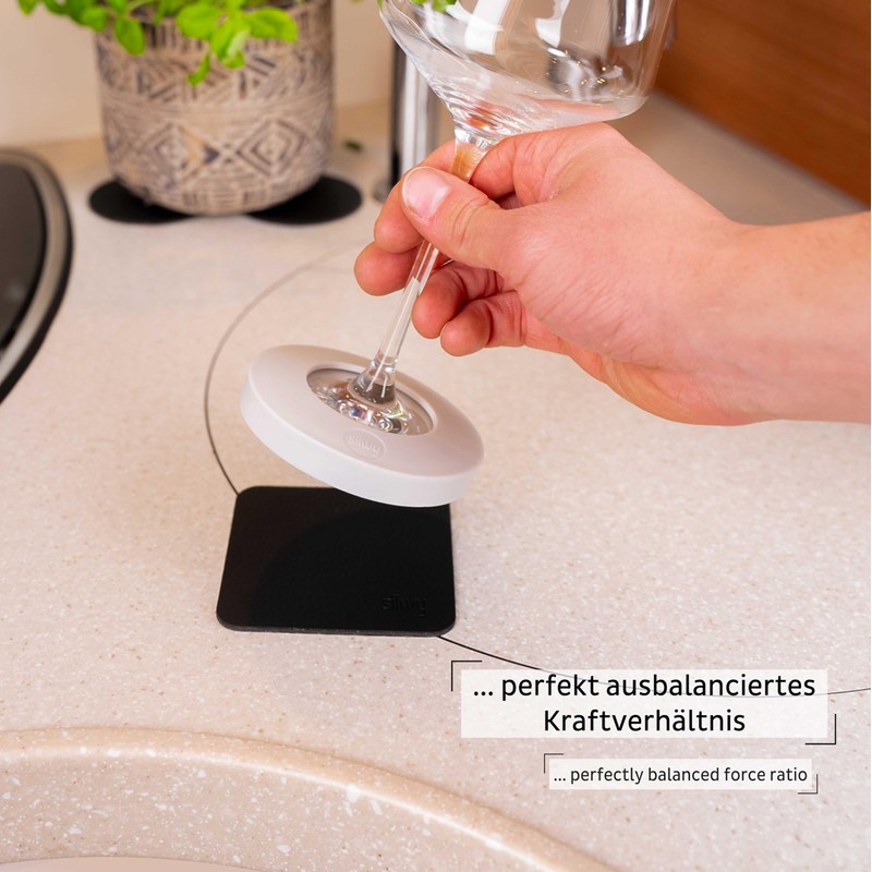 silwy Magnetic Adapter for existing stemware Including Metal Nano Gel