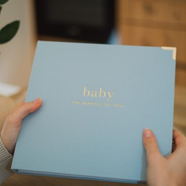 ZICOTO Keepsake Baby Memory Book for Boys and Girls C Timeless First 5 Year Baby Book C Neutral Journal Scrapbook or Photo Album - Record a Milestone for Every Event from Birth to Age 5