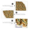 LABRIMP Elegant Manteles de Mesa Sunflower Print Round Tablecloth for