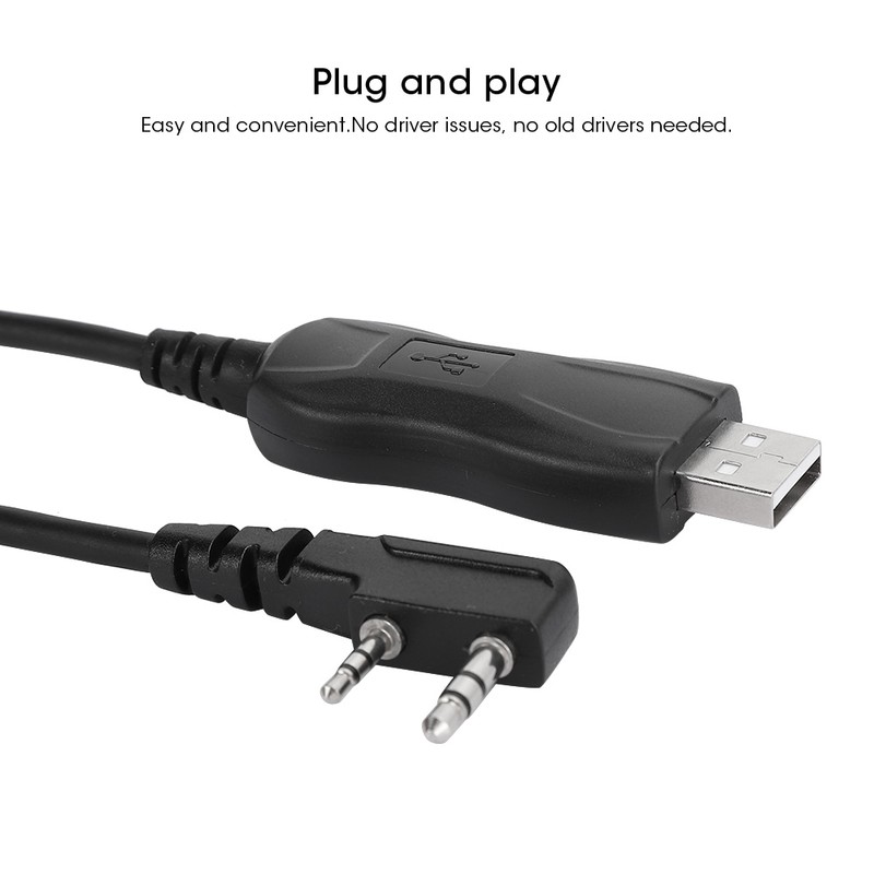 Walkie Talkie Programming Cable USBK Free Drive Good Compatibility Supplies