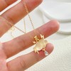 LPYO Charm Lightning Cloud Necklace for Women Creative Zircon Cloud
