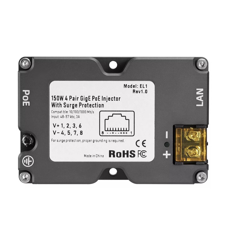 Power Over Ethernet Injector 150W Gigabit Passive Power Over Ethernet