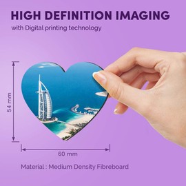 1 x Heart MDF Magnets - Dubai UAE Burj Al Arab Hotel 44913