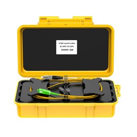 Peakloong Fiber Optic OTDR Launch Cable Box 2km Dead Zone Eliminator Fiber Rings SC/-FC/UPC