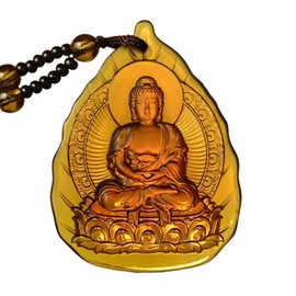 Buddha Necklace for Women Bling Good Luck Buddha Necklace 12 Zodiac Guardian Bodhisattva Pendants Amulet Buddhist Jewelry, Stainless Steel, No Gemstone