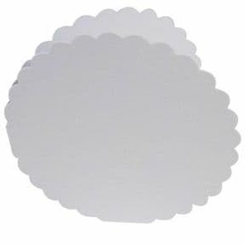300gsm Scalloped Circle Card Blanks with 8” Envelopes