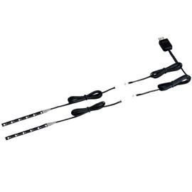 Seiwa F342 Car Supplies Illumination Light, USB Black Light, LED Illumination 2, 3.9 inches (10 cm) x 2 Type, Flexible, USB Powered