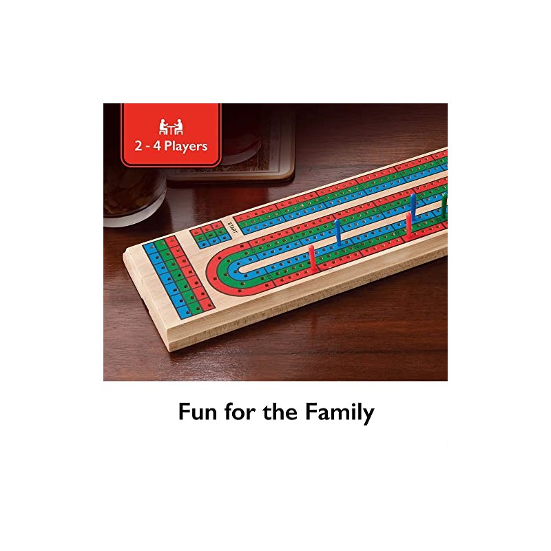 Fat Cat Mainstreet Classics Wooden Cribbage Board