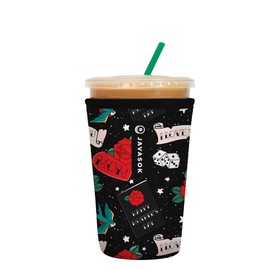 Sok It JavaSok Iced Coffee & Cold Soda Insulated Neoprene Cup Sleeve (Heart & Soul, Medium: 22-28oz)