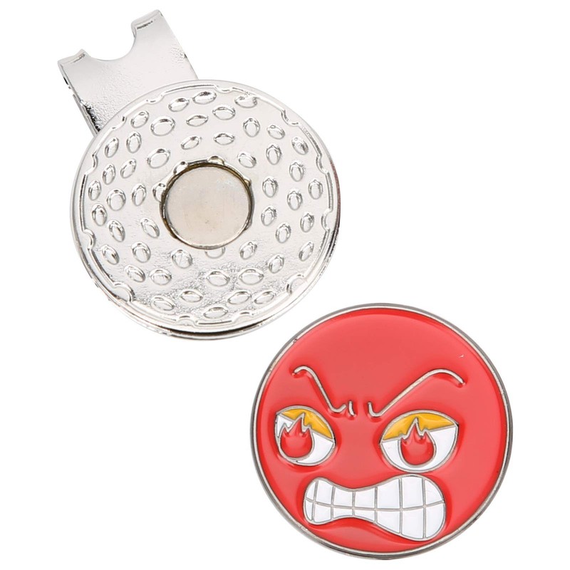 VGEBY Golf Ball Markers with Silver Golf Cap Clips 25