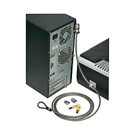 Skilcraft 5340-01-598-7495 Kensington Desktop and Peripherals Locking Kit, Gray