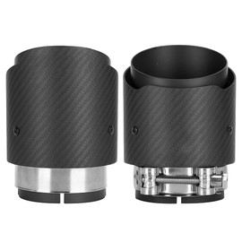Carbon Fibre 80 mm Inlet 101 mm Outlet Tail Throat Mat Exhaust Pipe Tip for CX5 CX4 (All Matte Black)