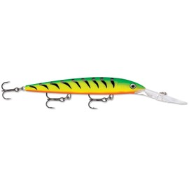 Rapala Down Deep Husky Jerk Wobbler Lure Artificial Bait Fishing Lure Jerkbait Colour FT - Firetiger, Size 10 cm