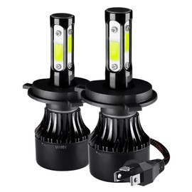 Par De Faros Led Modelo H4 Luz Blanca De 4 Lados Alta Y Baja