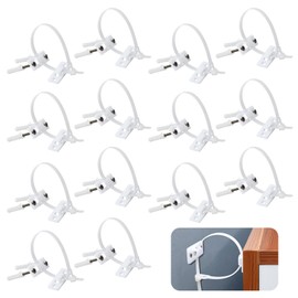 Furniture Straps, 14pcs Baby Proofing Anti-Tip Furniture Anchor Straps Set, Furniture Wall Fixing Straps, Falling Furniture Prevention Device for Child Safety Pet Protecting(White)