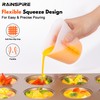 Rainspire Upgraded 3 Piece Silicone Measuring Cup Sets Squeeze &